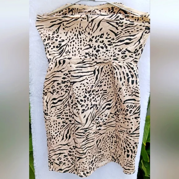 H&M tube animal print dress - Picture 4 of 8